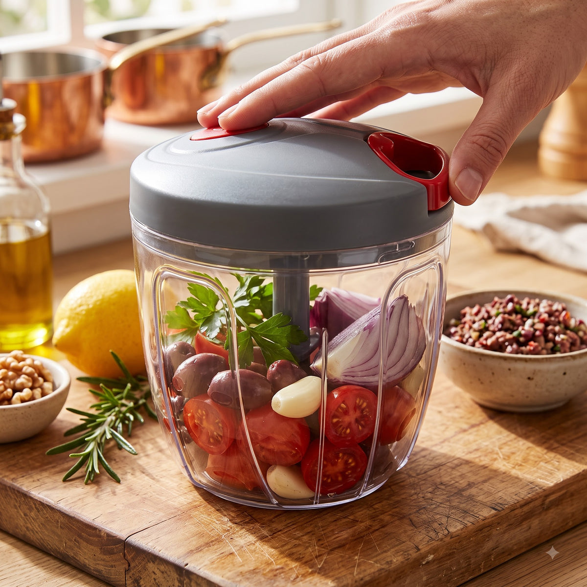 Manual Vegetable Chopper – Multi-Purpose Food & Vegetable Cutter