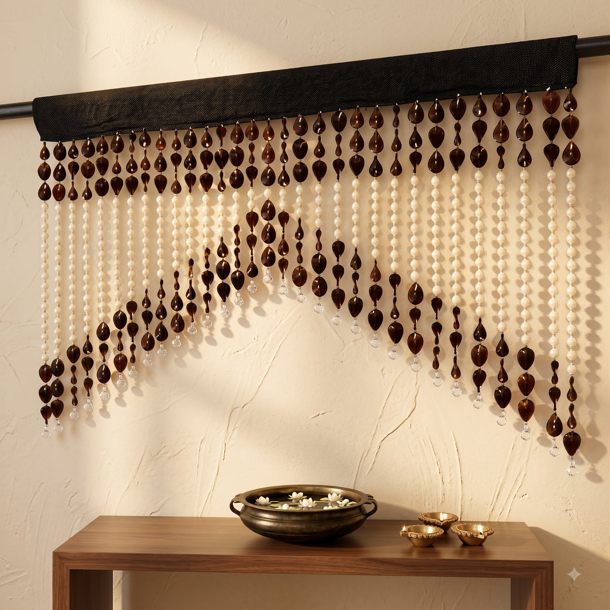 Premium Decorative Beaded Door Hanging – Pearl & Teardrop Hanging for Home & Festive Decor