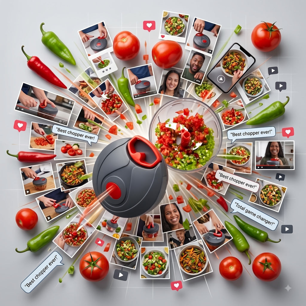 Manual Vegetable Chopper – Multi-Purpose Food & Vegetable Cutter