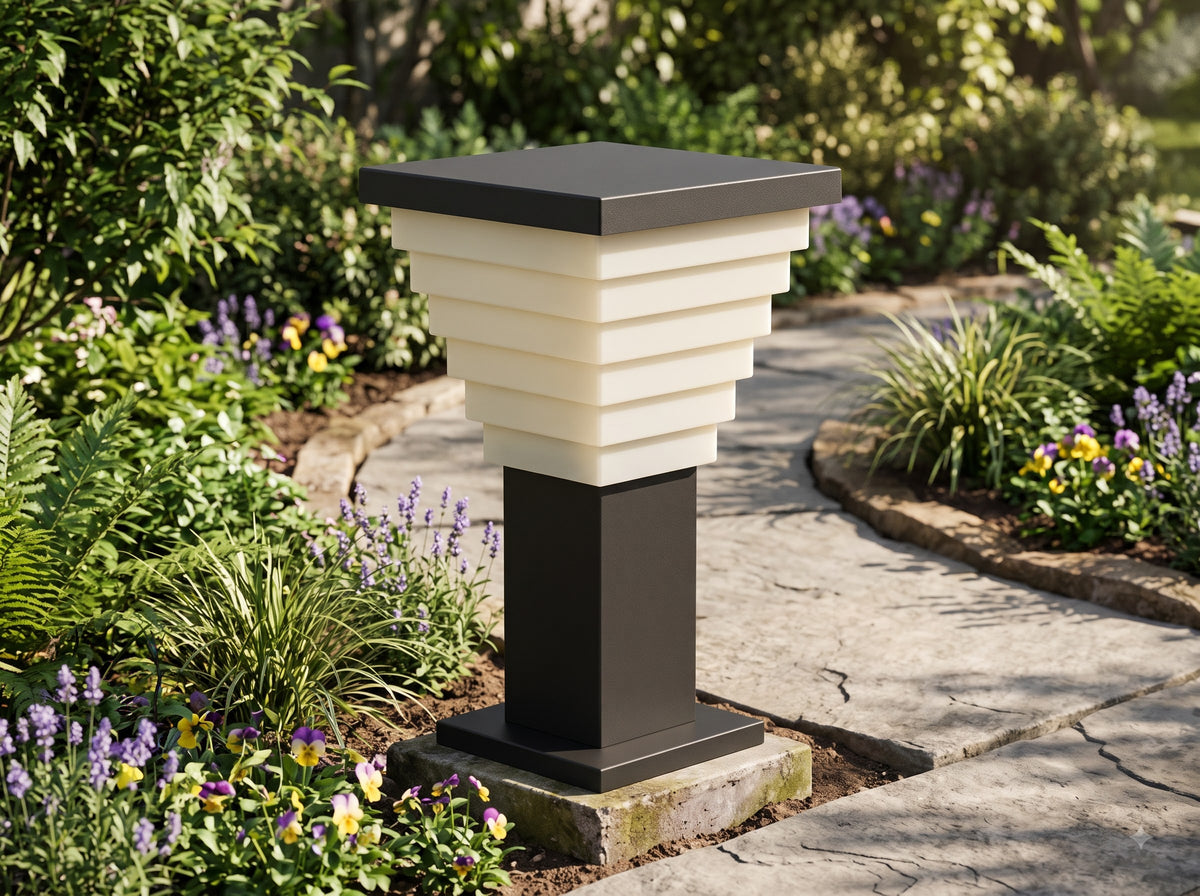 Premium Modern Outdoor LED Pillar Light – set of 2, Waterproof Garden & Pathway Post Lamp for Home, Gate & Driveway